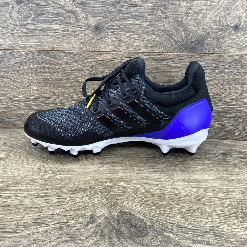 Adidas Ultraboost Football Cleat Mens 11 Black Grey Purple JP7410 Primeknit